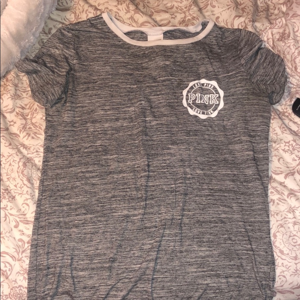 PINK grey top